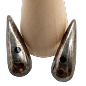 Sterling Silver drop shape earrings with gem stones 925